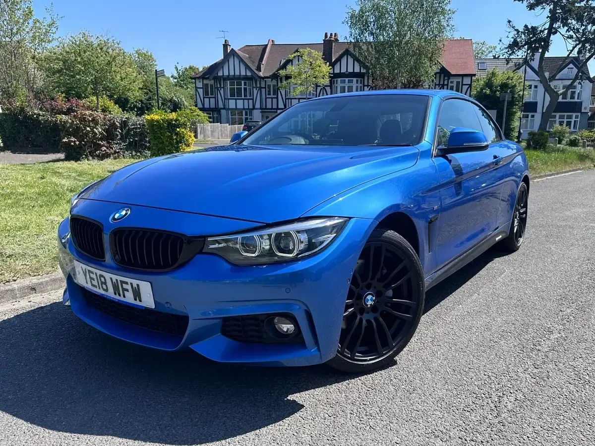 Used BMW 435 M Sport 2018 Blue Cabriolet