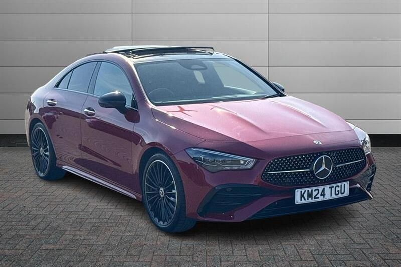 Red Used 2024 Mercedes CLA200 AMG Line Premium Plus Sedan | £32,995 (A bit pricey) - Image 1/4