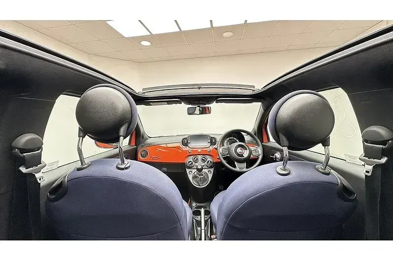 Used Fiat 500C Pop 70 HP (51 kW) 2021 Sicilia orange Cabriolet