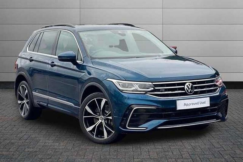 Blue Used 2021 VW Tiguan R-line SUV | £21,250 (Good price) - Image 1/4