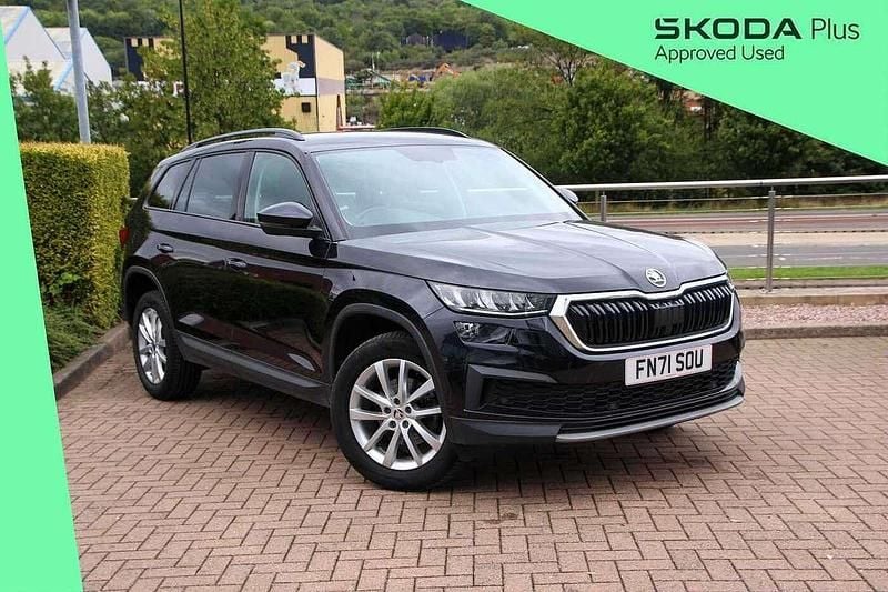 Black magic pearl effect Used 2021 Skoda Kodiaq SE SUV | £21,995 (Fair price) - Image 1/4