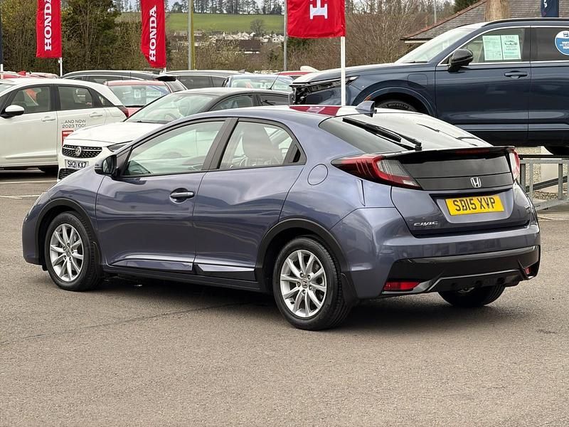 Used Honda Civic S 100 HP (73 kW) 2015 Blue Hatchback