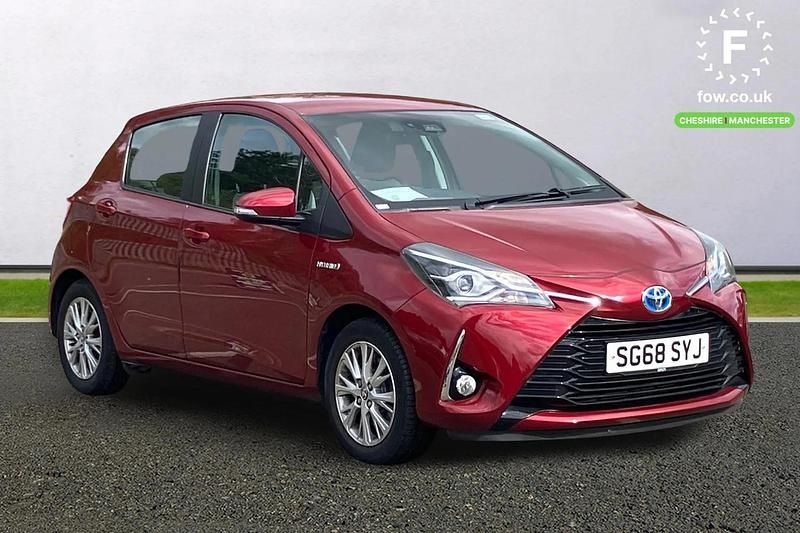 Red Used 2018 Toyota Yaris Hybrid Hatchback | £12,799 (Fair price) - Image 1/3