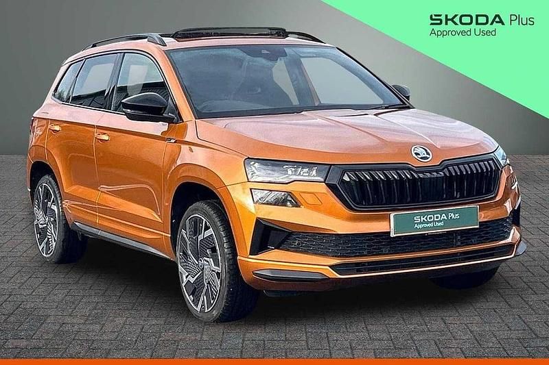 Used Skoda Karoq SportLine 110 HP (80 kW) 2022 Phoenix orange metallic SUV