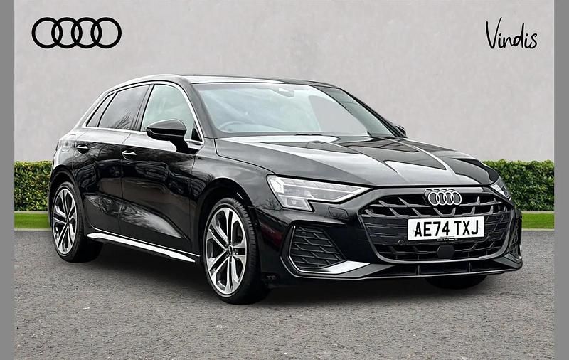 Used Audi A3 S-Line 147 HP (108 kW) 2024 Black Hatchback