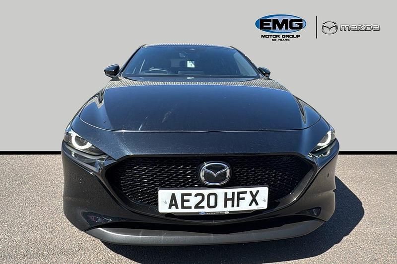 Begagnad Mazda 3 Inclusive 122 HK (89 kW) 2020 Svart Halvkombi