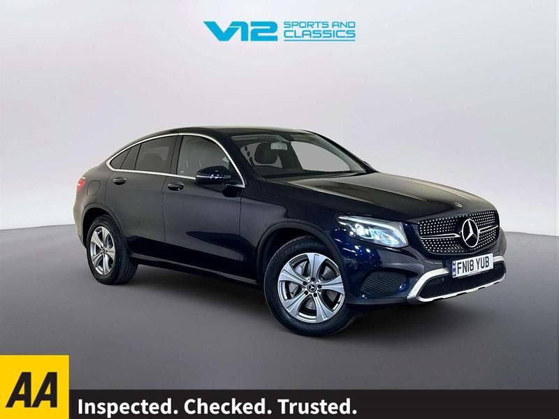 Used Mercedes GLC220 170 HP (125 kW) 2018 Blue Coupe