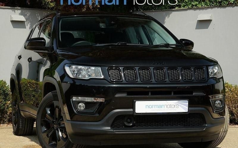 Brilliant black Used 2020 Jeep Compass Night Eagle SUV | £14,995 (Fair price) - Image 1/3