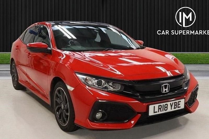 Red Used 2018 Honda Civic EX Hatchback | £13,885 (Fair price) - Image 1/1