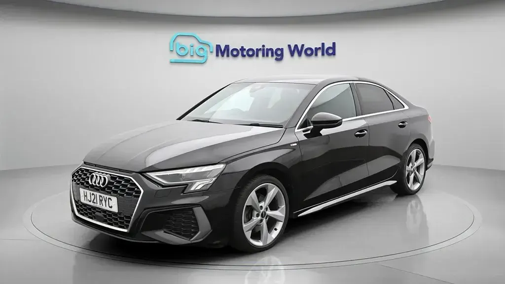 Used Audi A3 S-Line 110 HP (80 kW) 2021 Black Sedan