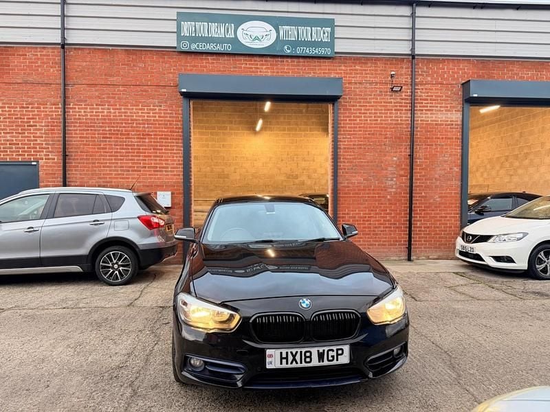 Black Used 2018 BMW 118 Sport Line Hatchback | £8,399 (Good price) - Image 1/4