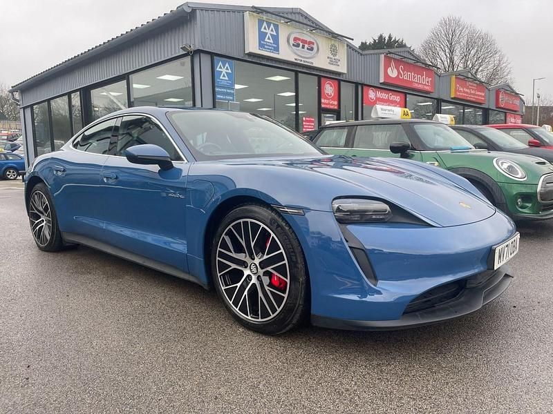 Used Porsche Taycan Performance Package 419 kW (571 HP) 2021 Blue Sedan