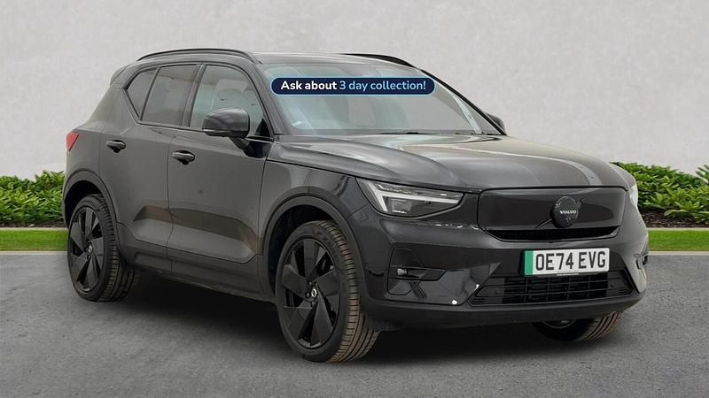 Black Used 2024 Volvo EX40 Ultra SUV | £38,425 (Fair price) - Image 1/4