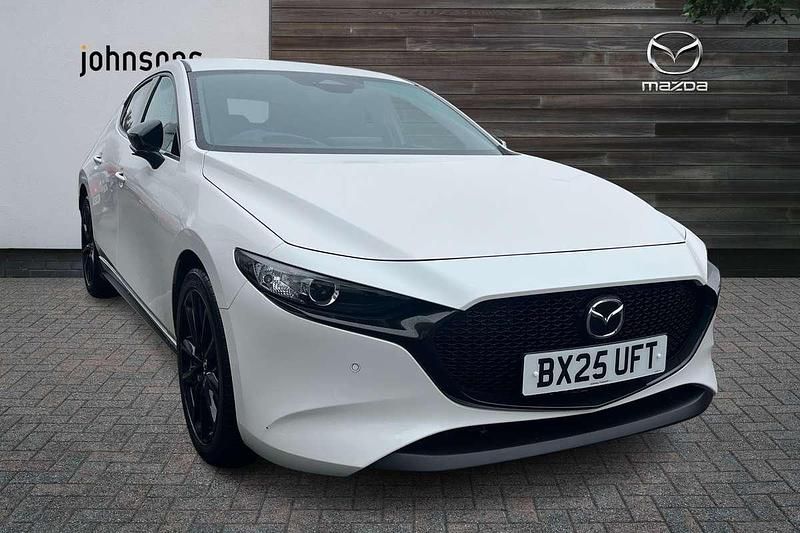 White Used 2025 Mazda 3 Homura-Line Hatchback | £20,688 - Image 1/4