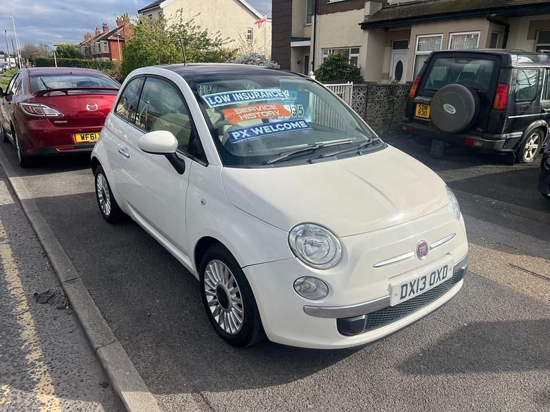 Used Fiat 500 Lounge 69 HP (50 kW) 2013 White Hatchback
