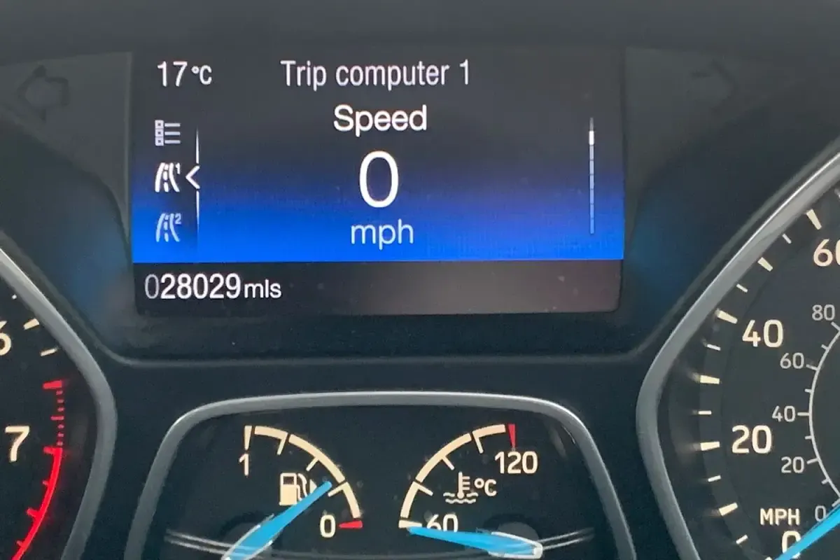 Begagnad Ford Focus Titanium 125 HK (91 kW) 2017 Blå Halvkombi