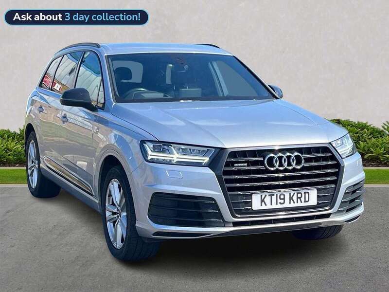 Silver Used 2019 Audi Q7 S-Line SUV | £27,890 (Super price) - Image 1/4