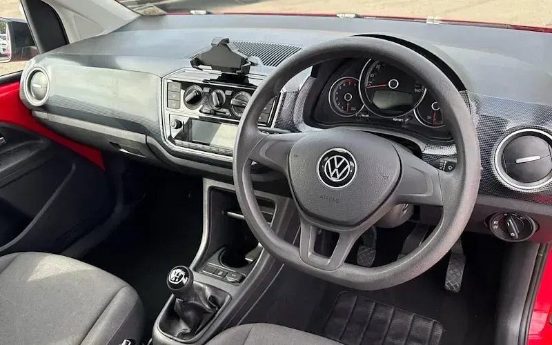 Used VW up! Black Edition 65 HP (47 kW) 2021 Red Hatchback