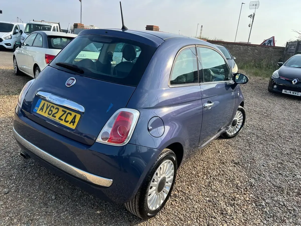 Used Fiat 500 Lounge 69 HP (50 kW) 2012 Blue Hatchback