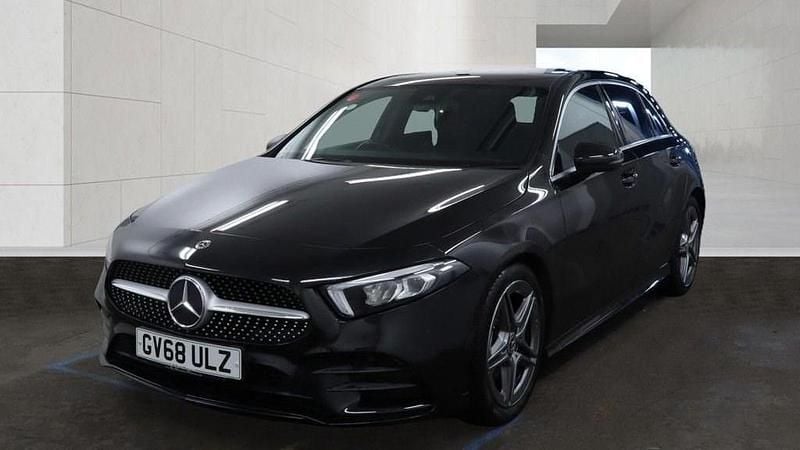 Used Mercedes A180 AMG line 116 HP (85 kW) 2019 Black Hatchback