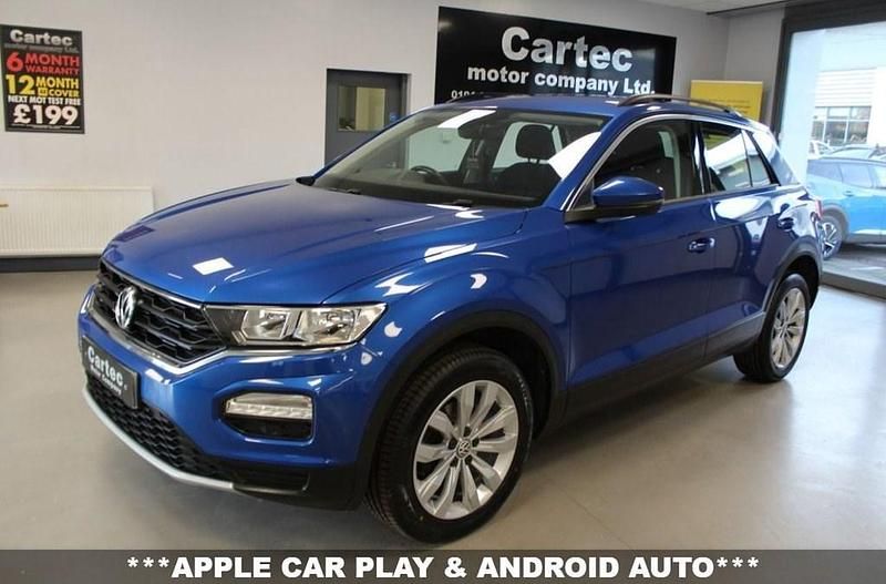 Used VW T-Roc SE 115 HP (84 kW) 2019 Blue SUV
