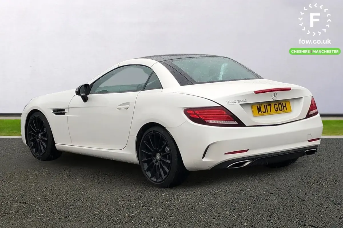 Used Mercedes SLC300 AMG line 2017 White Cabriolet