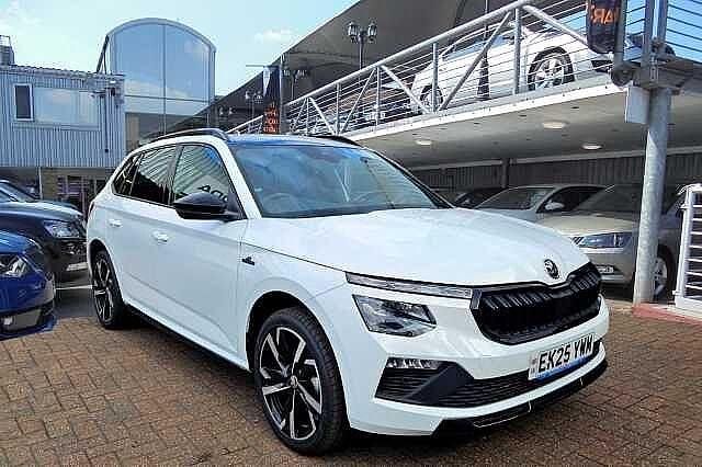 White New 2025 Skoda Kamiq Monte Carlo SUV | £25,480 - Image 1/4