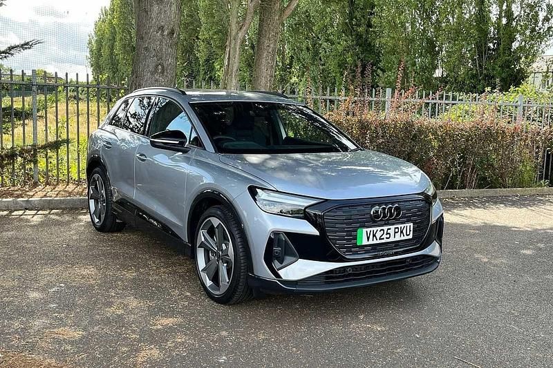 Silver New 2025 Audi Q4 e-tron Black Edition SUV | £40,990 - Image 1/4
