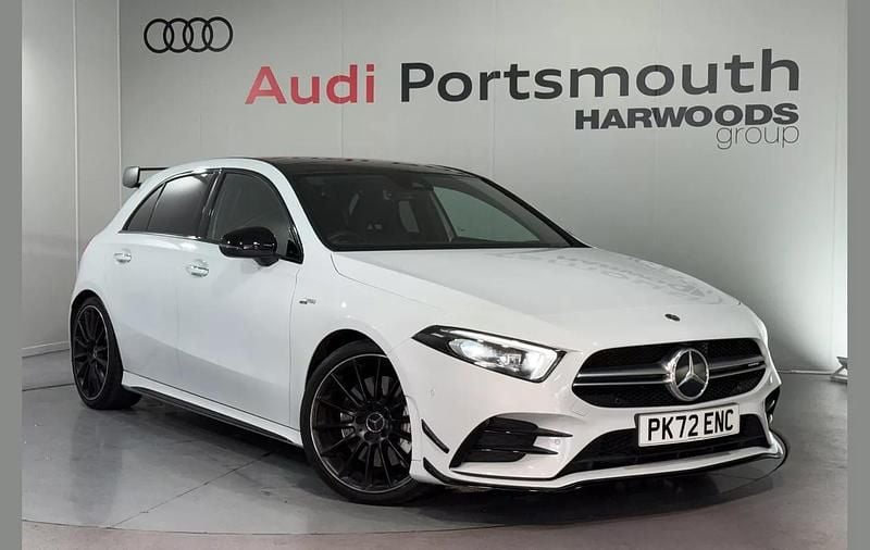 White Used 2022 Mercedes A35 AMG Premium Plus Hatchback | £32,190 (Fair price) - Image 1/4
