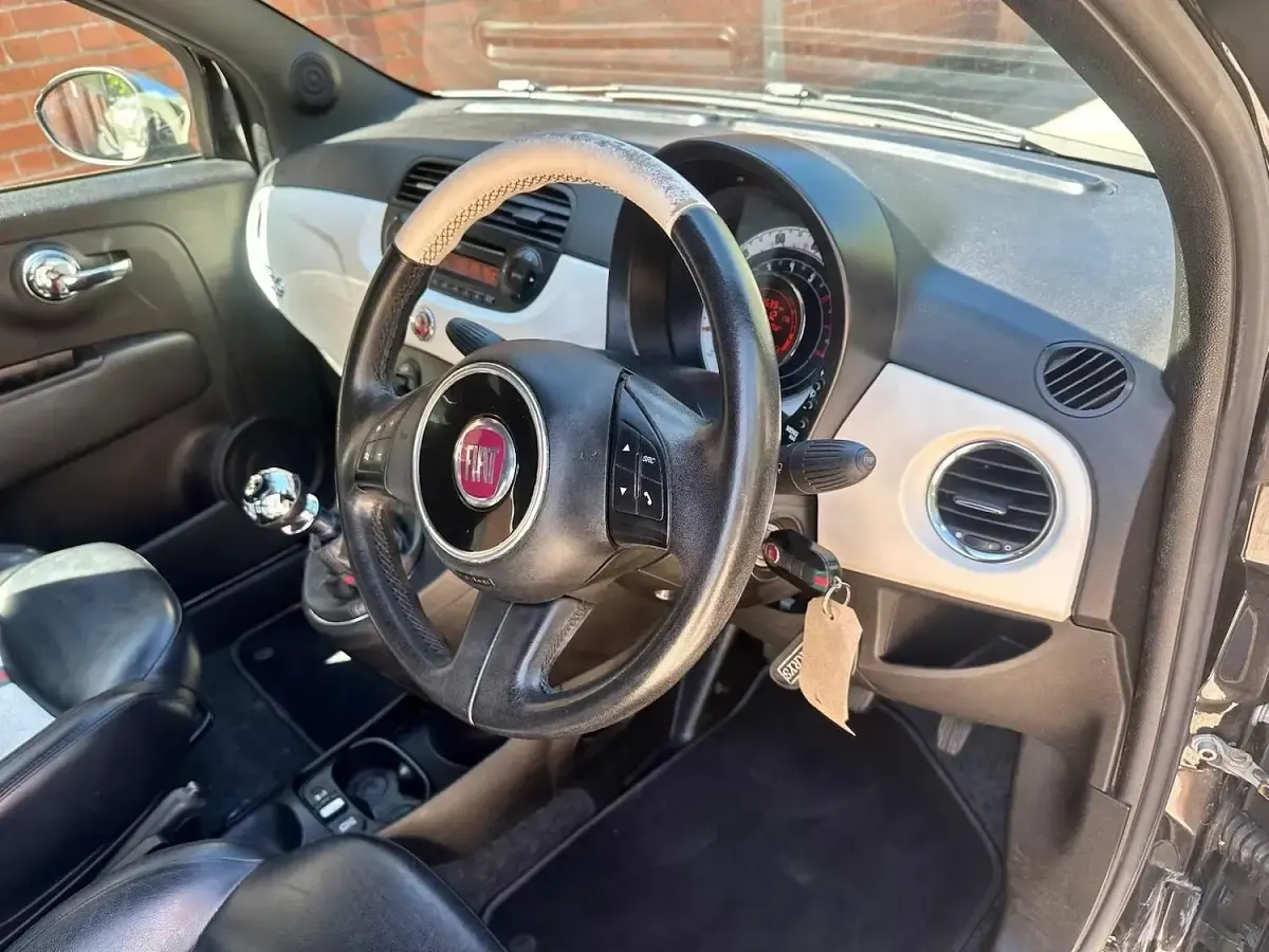 Used Fiat 500C S 85 HP (62 kW) 2012 Black Cabriolet