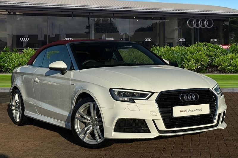 White Used 2018 Audi Cabriolet S-Line Cabriolet | £18,980 (Fair price) - Image 1/4