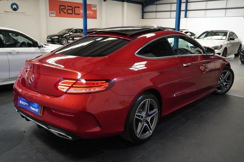 Used Mercedes C220 AMG line 2018 Red Coupe
