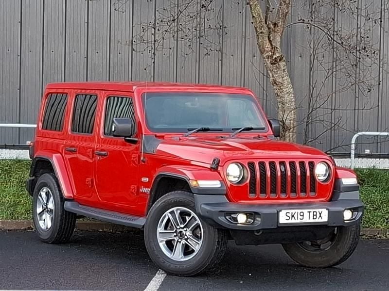 Red Used 2019 Jeep Wrangler Overland SUV | £33,998 (Fair price) - Image 1/4