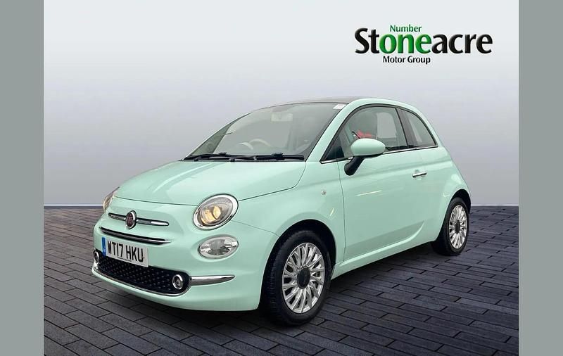 Used Fiat 500 Lounge 69 HP (50 kW) 2017 Green Hatchback