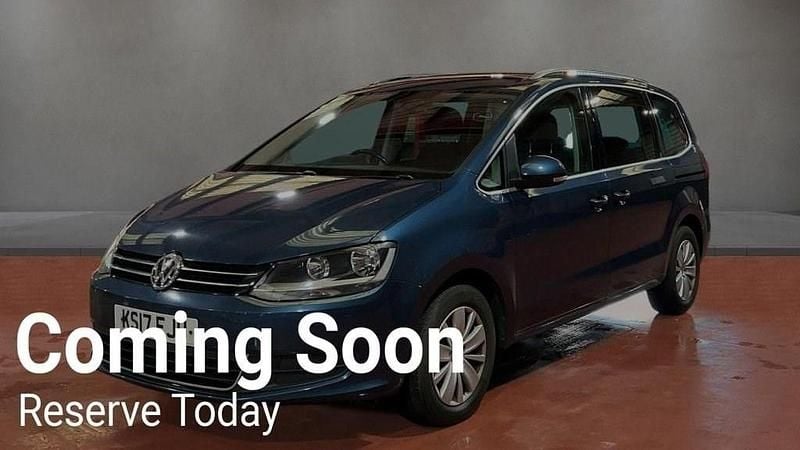 Used VW Sharan SE 150 HP (110 kW) 2017 Blue MPV
