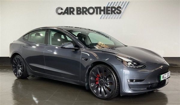 Grey Used 2022 Tesla Model 3 Performance Sedan | £23,495 (Fair price) - Image 1/1