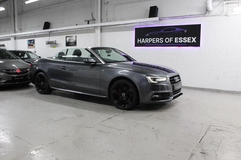 Grey Used 2014 Audi A5 Cabriolet S-Line Cabriolet | £5,495 (Good price) - Image 1/4