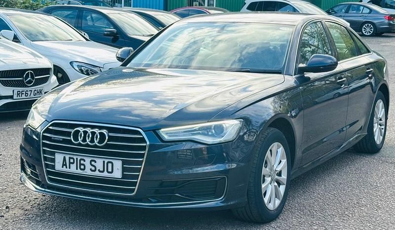 Begagnad Audi A6 Comfort 218 HK (160 kW) 2016 Blå Sedan