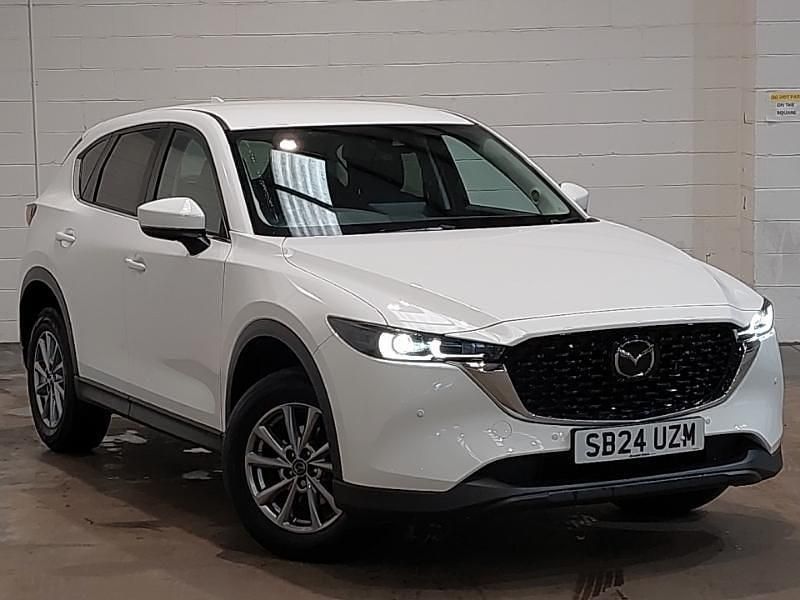White Used 2024 Mazda CX-5 Center-Line SUV | £21,498 (Good price) - Image 1/4