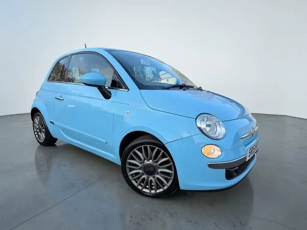 Occasion Fiat 500 Lounge 69 ch (50 kW) 2015 Bleue Citadine