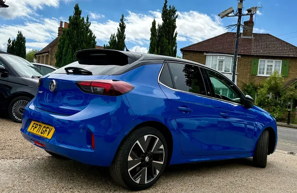 Used Vauxhall Corsa-e Elite 100 kW (136 HP) 2021 Blue Hatchback