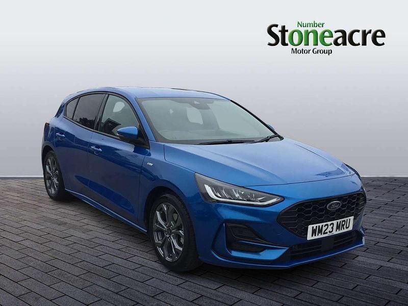 Blue Used 2023 Ford Focus ST-Line Hatchback | £16,490 (A bit pricey) - Image 1/4