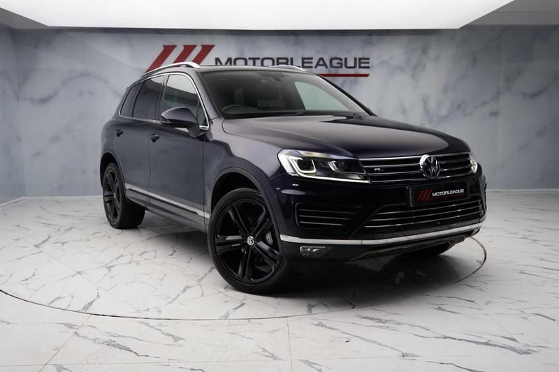 Used VW Touareg R-line Plus 262 HP (192 kW) 2018 Blue SUV