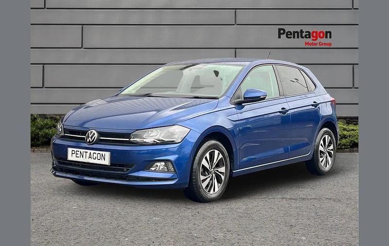 Used VW Polo Match 94 HP (69 kW) 2021 Blue Hatchback