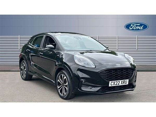 Black Used 2022 Ford Puma ST-Line SUV | £15,342 (Good price) - Image 1/4