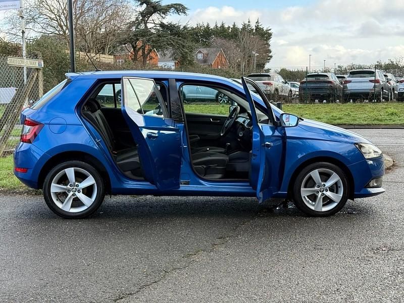 Used Skoda Fabia SE L 2021 Blue Hatchback