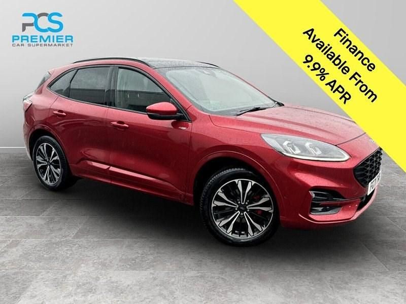 Lucid red (exclusive paint) Used 2021 Ford Kuga ST-Line X SUV | £13,495 (Fair price) - Image 1/3