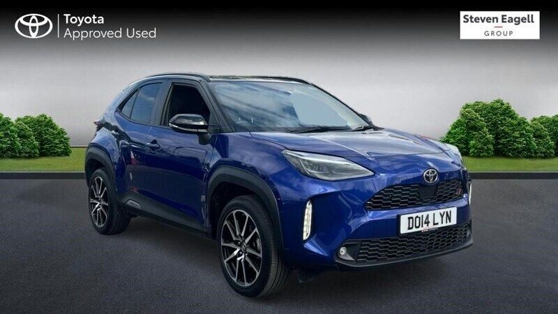 Blue/black Used 2023 Toyota Yaris Hybrid Sport Hatchback | £24,274 - Image 1/4