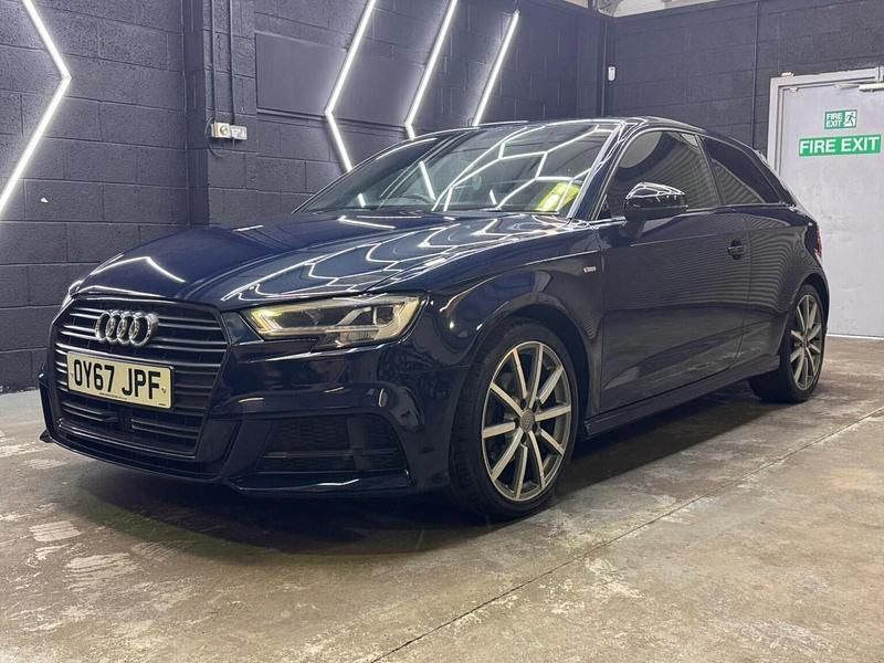 Used Audi A3 Black Edition 150 HP (110 kW) 2017 Blue Hatchback