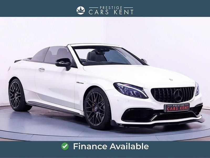 White Used 2016 Mercedes C63 AMG Premium Cabriolet | £26,359 (Fair price) - Image 1/4